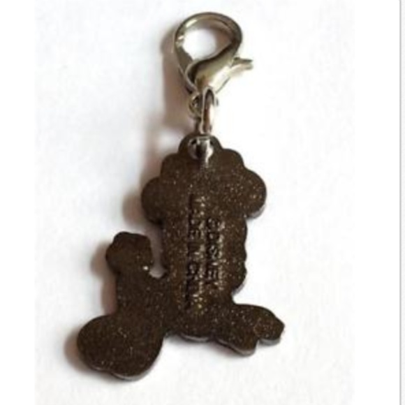 Vintage Disney Minnie Mouse Charm Zipper Pull Polka Dots Purse Charm Signed - Picture 6 of 11